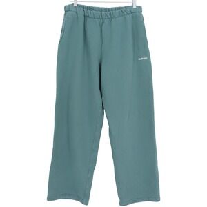 Madhappy Fleece Sweatpants Mens Size XL Teal Blue Green Casual Relaxed